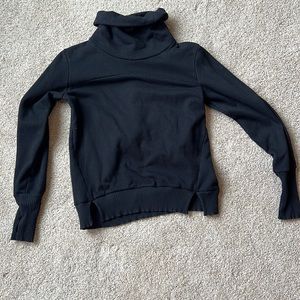 Black ALO turtleneck sweater; size small